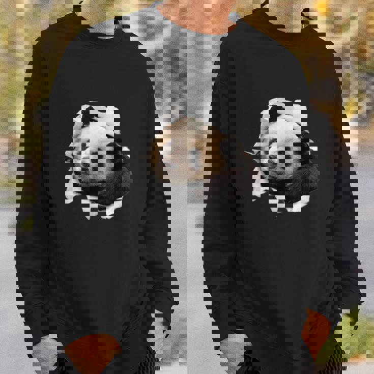 パンダ 面白いtシャツ メンズ 動物 グッズ おもしろ 面白い 服 ネタ 動物 珍獣 熊猫 スウェットシャツ 彼への贈り物