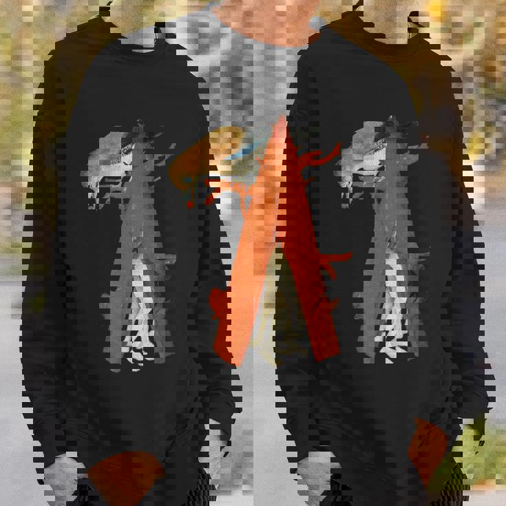 ヒエロニムス ボッシュ 鳥と木 地上の喜びの庭 スウェットシャツ 彼への贈り物