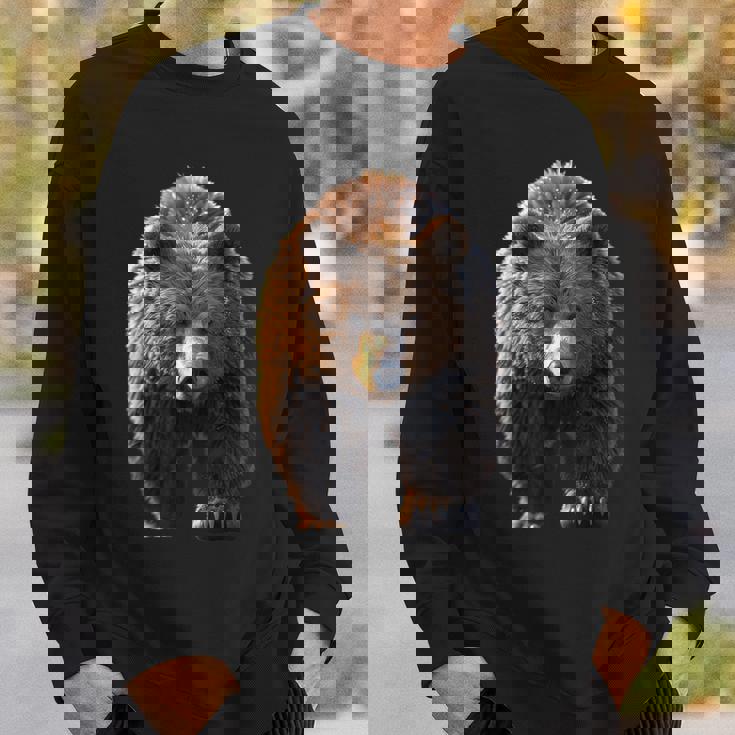 ヒグマ グリズリー ベア ブラザーズ フォレスト ワイルド ヒグマ スウェットシャツ 彼への贈り物