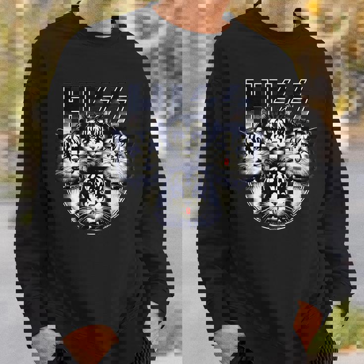 ヒス・ファニー・キャッツ・キトンズ・ロック・ロッキン スウェットシャツ 彼への贈り物