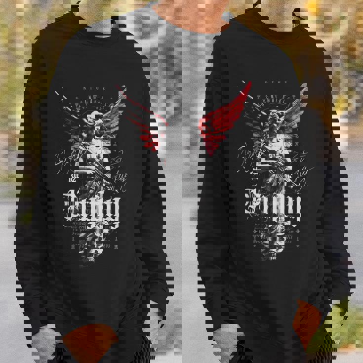 ヒップホップ Y2k ヴィンテージ ヒップスター エッジの効いたアーバン ストリートウェア エンジェル スウェットシャツ 彼への贈り物