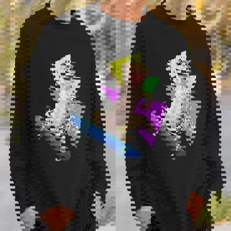 ヒョウモントカゲモドキ スケートボードのトカゲ スウェットシャツ 彼への贈り物