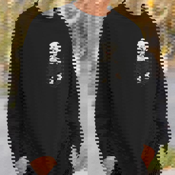 ビションフリーゼ愛好家のためのポケットに入った面白いビションフリーゼ スウェットシャツ 彼への贈り物