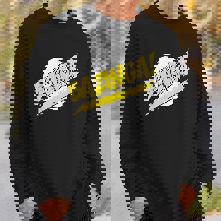 ビッグバン理論ロゴ Bazinga スウェットシャツ 彼への贈り物