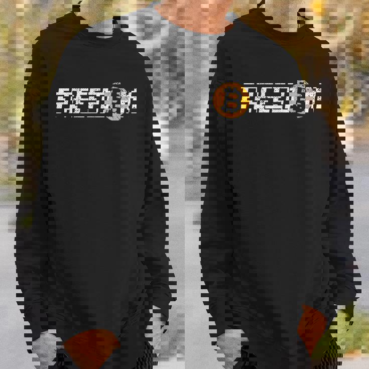 ビットコイン フリーダム 暗号通貨 Btc フリーダム ミリオネア リッチ スウェットシャツ 彼への贈り物