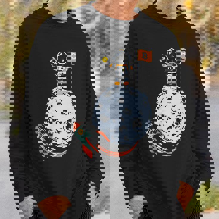 ビットコイン・ザ・ムーン・クリプト スウェットシャツ 彼への贈り物