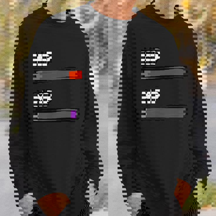 ビデオゲームのようなhp&Mpゲージ。 スウェットシャツ 彼への贈り物