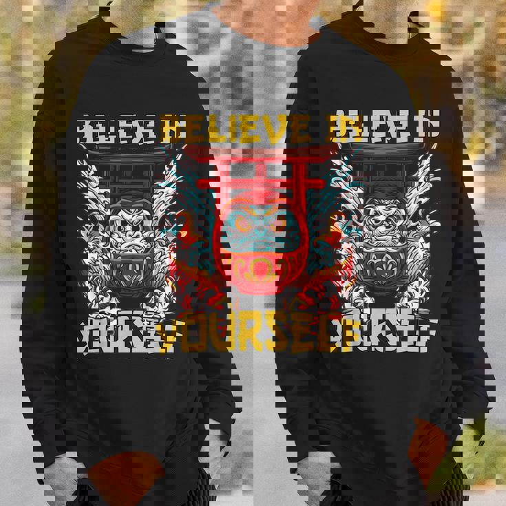 ビリーブインユアセルフ 鯉のぼりだるま スウェットシャツ 彼への贈り物