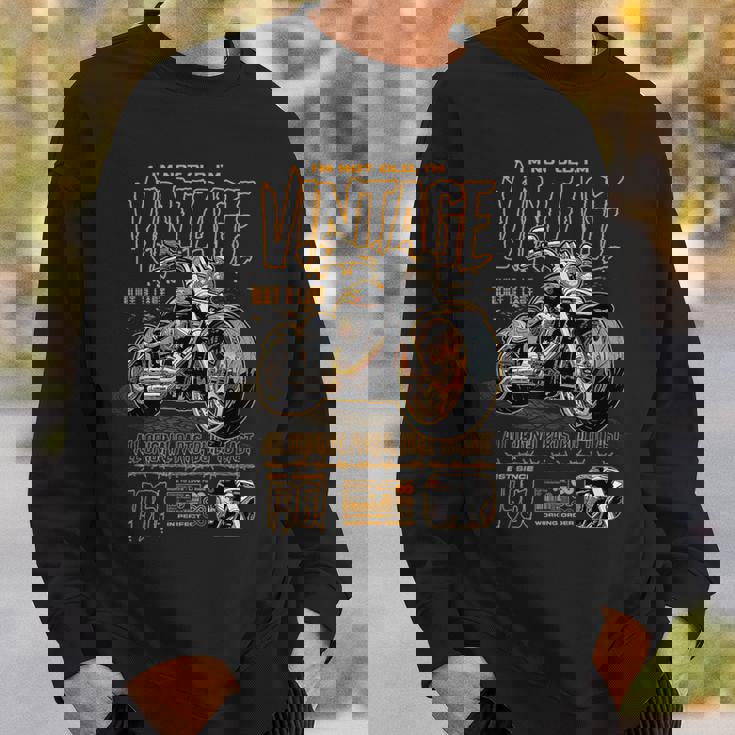 ビンテージ バイク バイカー バイクの誕生日 1961 年生まれ スウェットシャツ 彼への贈り物