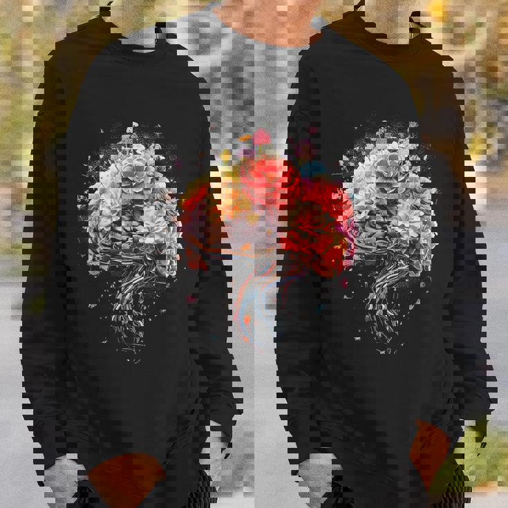 ビンテージ 人体解剖学 脳 カラフル 脳 科学と芸術 スウェットシャツ 彼への贈り物