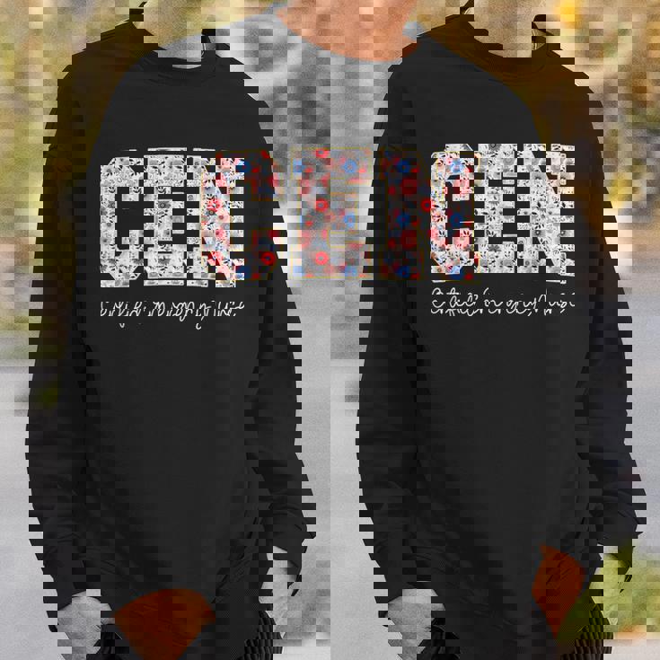 ビンテージcen認定緊急看護師ワイルドフラワーer医師 スウェットシャツ 彼への贈り物