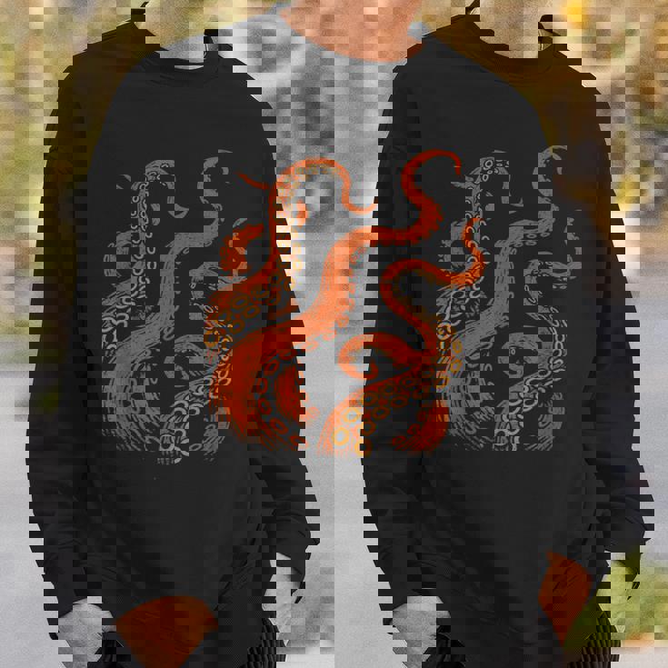 ビンテージ海モンスターtシャツ ディープオーシャンアートグラフィックtシャツ スウェットシャツ 彼への贈り物