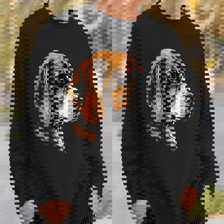 ビーグル子犬ビーグル狩猟犬かわいい犬イングリッシュビーグル スウェットシャツ 彼への贈り物