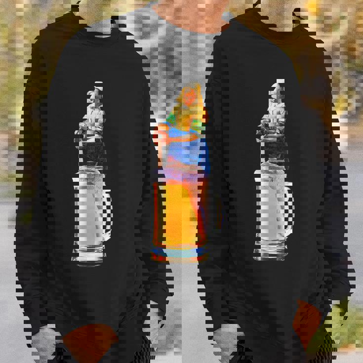 ビール 酒 面白いtシャツ フェルメール 飲み おもしろ 飲み会 のんべえ メンズ ネタ 服 アート グッズ スウェットシャツ 彼への贈り物