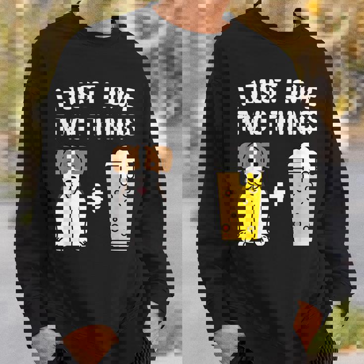 ビールジャック・ラッセル・テリア犬 スウェットシャツ 彼への贈り物