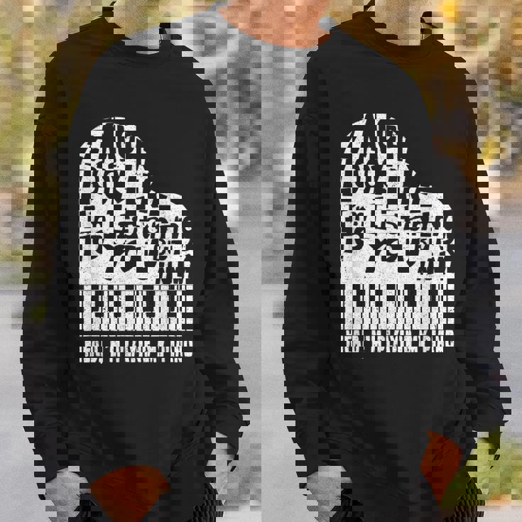 ピアノ 鍵盤 楽器 クラシック スウェットシャツ 彼への贈り物