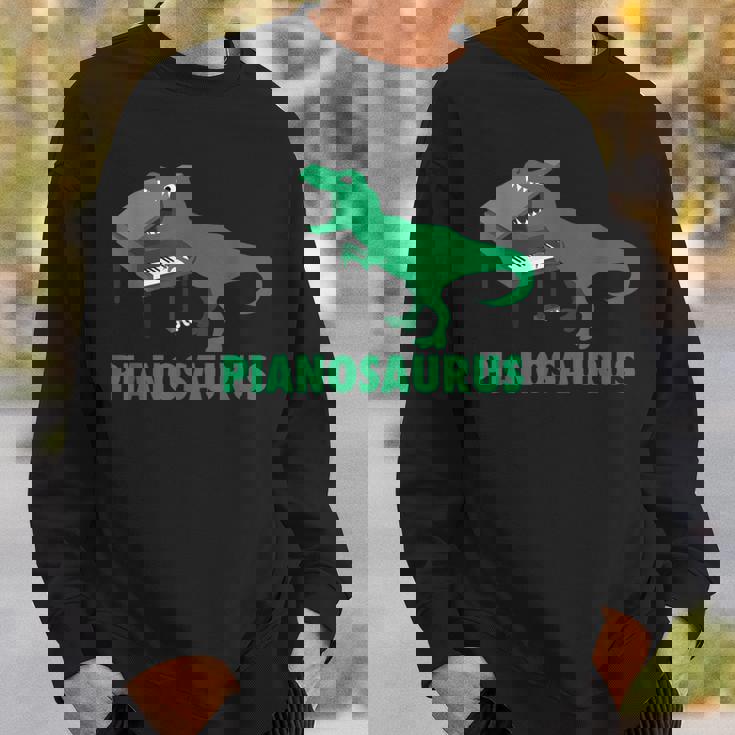 ピアノサウルス ピアノ 恐竜 パーカッション音楽 面白いギフト スウェットシャツ 彼への贈り物