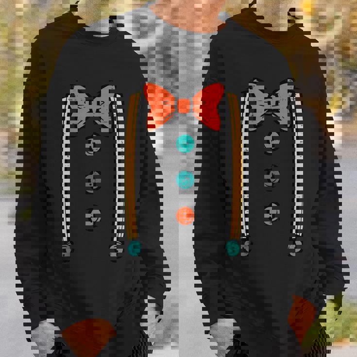 ピエロ 蝶ネクタイ サスペンダー コスチューム かわいい ハロウィン 男性 男の子 キッズ スウェットシャツ 彼への贈り物