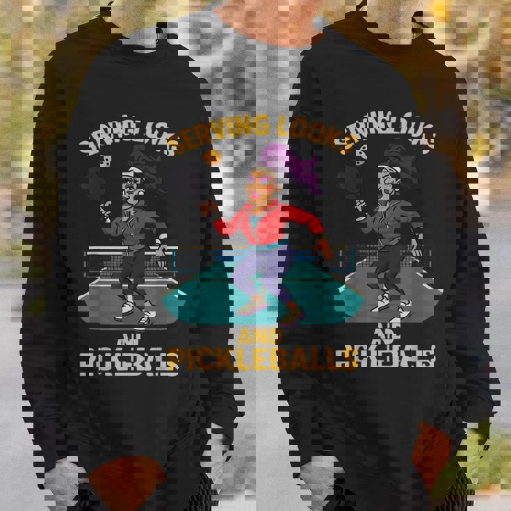 ピックルボールドラッグコート歌姫デザイン。 スウェットシャツ 彼への贈り物