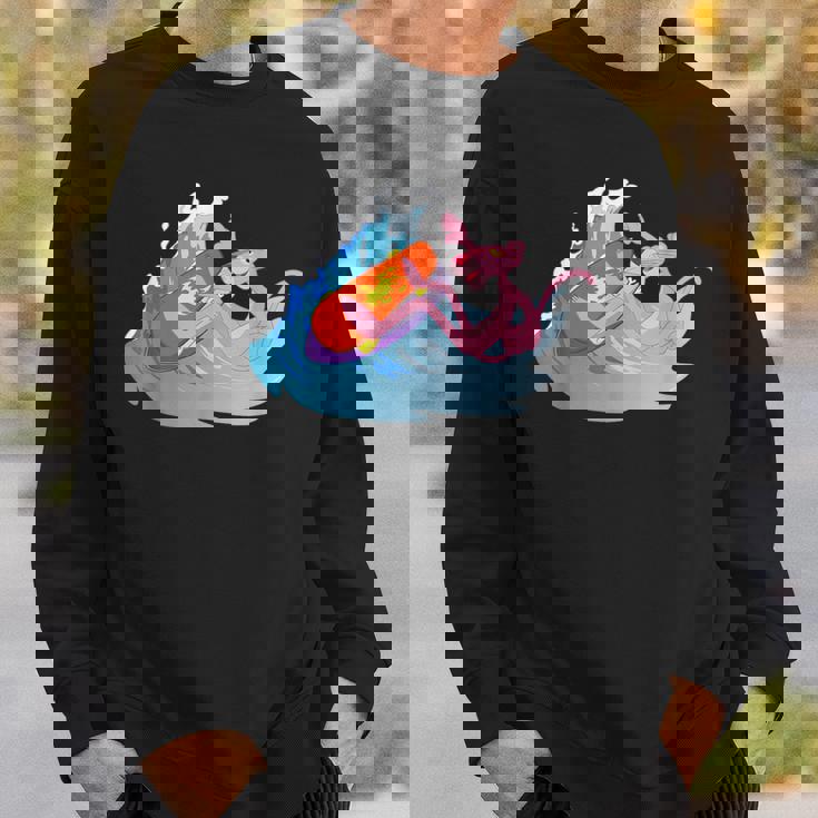 ピンクパンサー ビーチサーフィン 夏休み スウェットシャツ 彼への贈り物