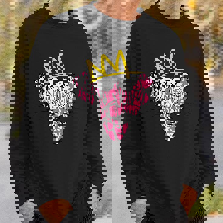 ピンクパンサー 王冠グラフィティアート スウェットシャツ 彼への贈り物