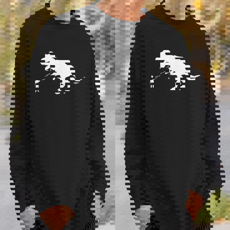 ファニーt-Rex ウォーキング恐竜 ティラノサウルスレックス スウェットシャツ 彼への贈り物