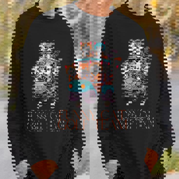 ファニーキャットゴルフチーム アニメ スウェットシャツ 彼への贈り物