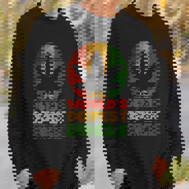 ファニーワールド クールな叔父さん ラスタカラー スウェットシャツ 彼への贈り物