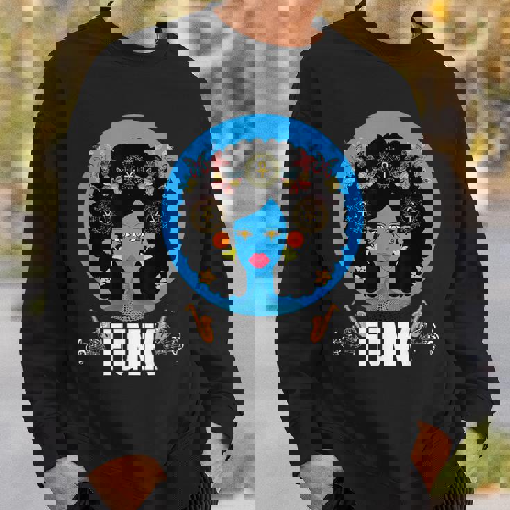 ファンク ソウルフル・ジャズ カラフル・ミュージック スウェットシャツ 彼への贈り物