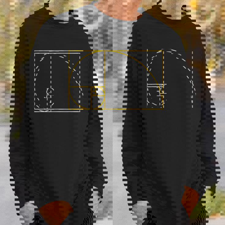 フィボナッチシーケンスゴールデンカットルールフィボナンバー。 スウェットシャツ 彼への贈り物