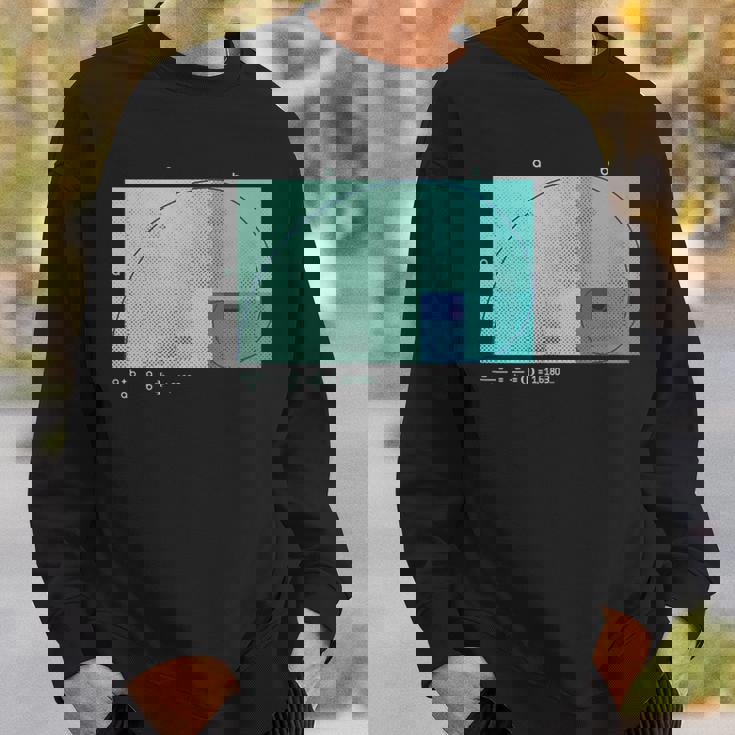 フィボナッチ黄金比 快適なハーフトーン効果。 スウェットシャツ 彼への贈り物