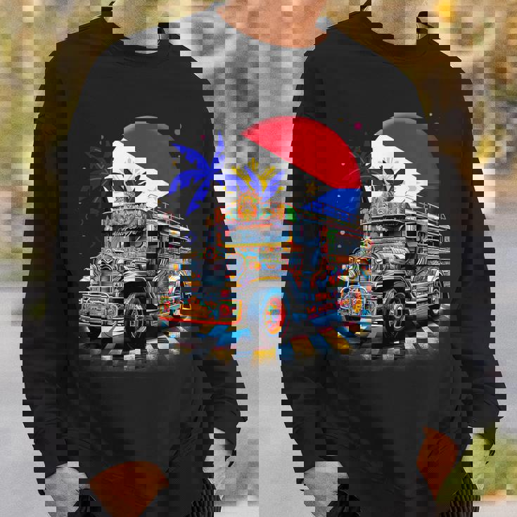 フィリピン 国旗 誇り フィリピン フィリピン ジープニー スウェットシャツ 彼への贈り物