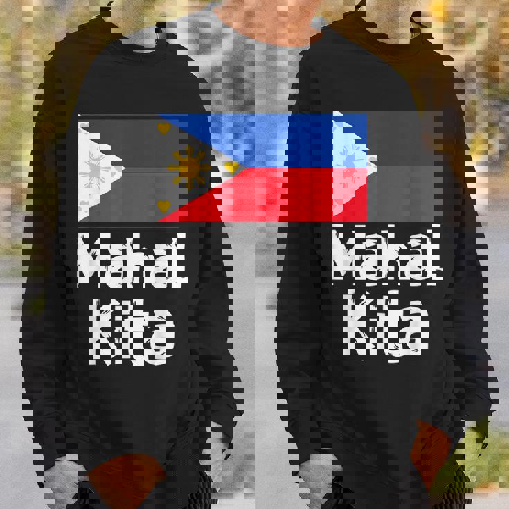 フィリピン国旗 Mahal Kita I Love You タガログ語 ピノイ フィリピン語 スウェットシャツ 彼への贈り物