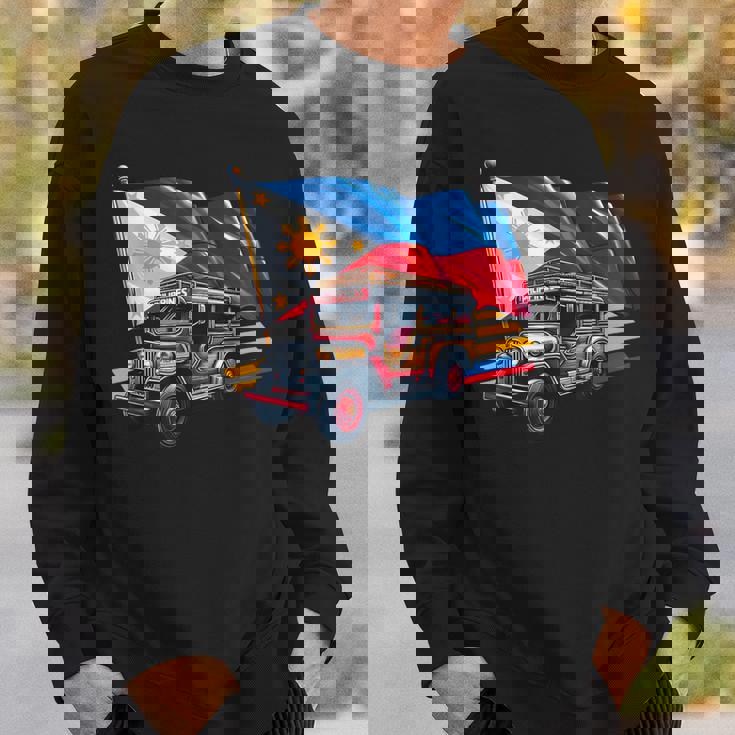 フィリピン国旗 誇り高きフィリピン土産 フィリピンジープニー スウェットシャツ 彼への贈り物