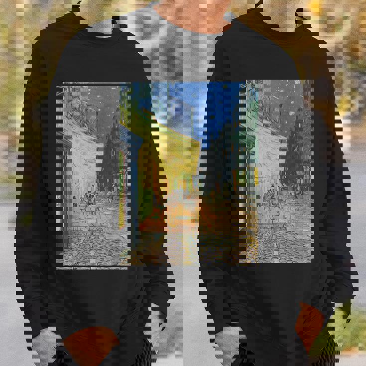 フィンセントファンゴッホの夜のカフェテラス スウェットシャツ 彼への贈り物