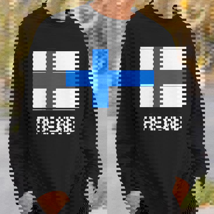 フィンランドの国旗 スウェットシャツ 彼への贈り物