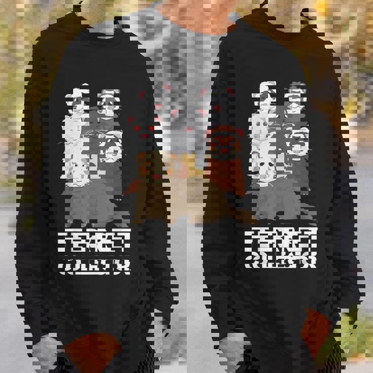 フェレット コレクター ファニー フェレット 恋人 スウェットシャツ 彼への贈り物