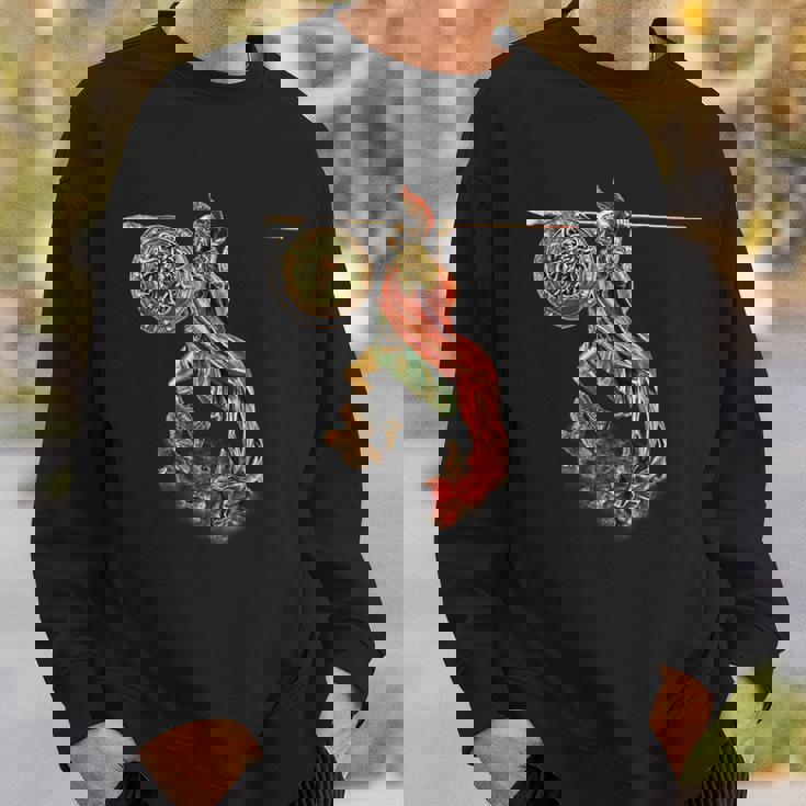 フクロウと槍のアテナ スウェットシャツ 彼への贈り物