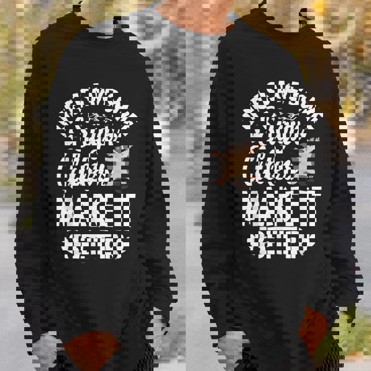 フクロモモンガのママ フクロモモンガのネックレス フクロモモンガの恋人 スウェットシャツ 彼への贈り物