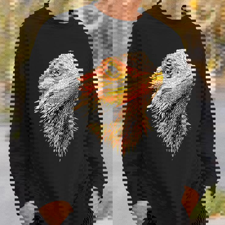 フトアゴヒゲトカゲ ポゴナ フトアゴヒゲトカゲ かわいいフトアゴヒゲトカゲ スウェットシャツ 彼への贈り物