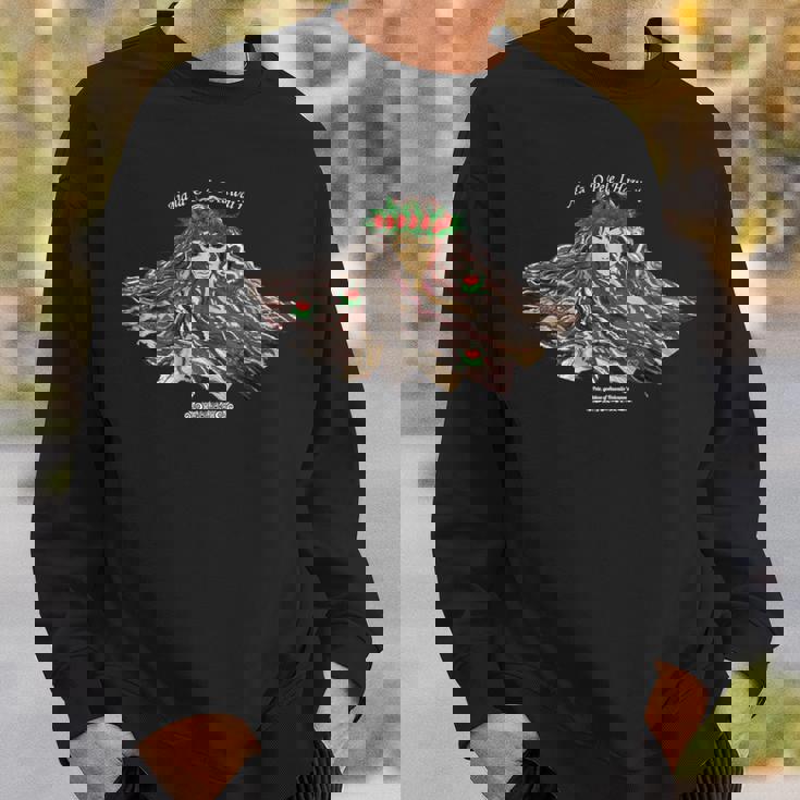 フラダンス ハワイ 火の神 ペレ フラダンサー 長袖tシャツ スウェットシャツ 彼への贈り物