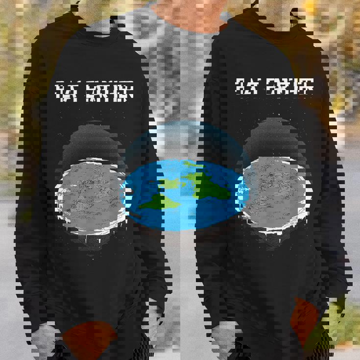 フラットアースマップ 陰謀 スウェットシャツ 彼への贈り物