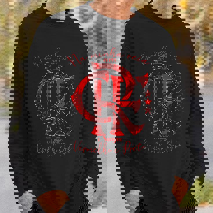 フラメンゴtシャツ赤と黒の スウェットシャツ 彼への贈り物