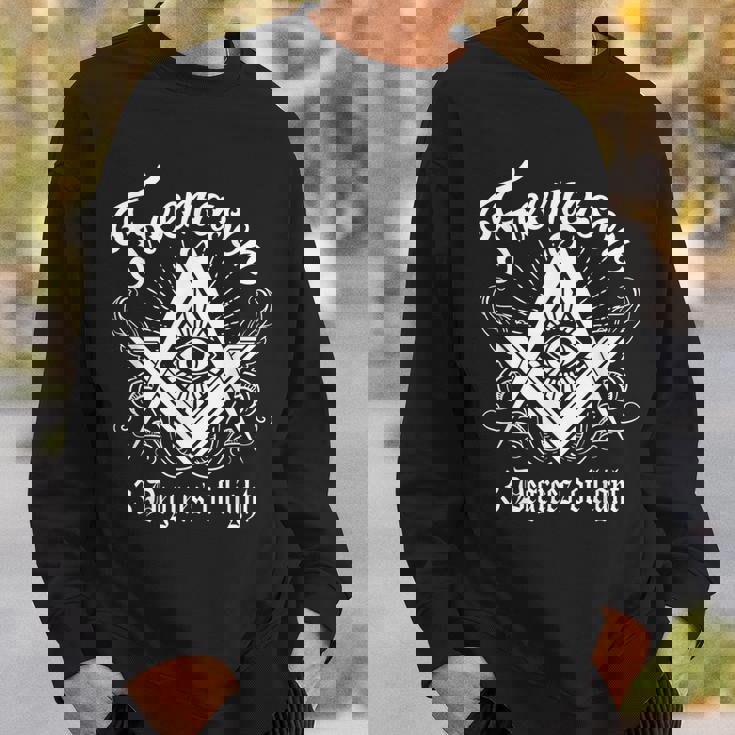 フリーメイソン ロッジ フリーメイソン エンブレム メイソン 3度 ライト スウェットシャツ 彼への贈り物