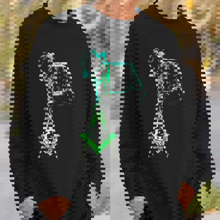 フリーメイソンをテーマにしたフリーメイソンがツールを運びます」S&C スウェットシャツ 彼への贈り物