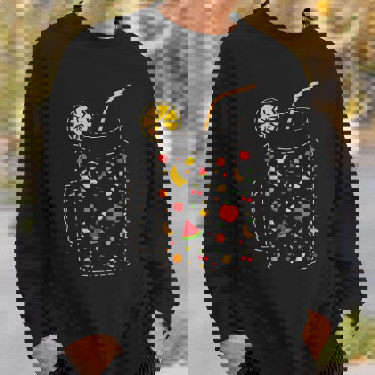 フルーツスムージー、健康的な食事、フルーツジュース、夏 スウェットシャツ 彼への贈り物