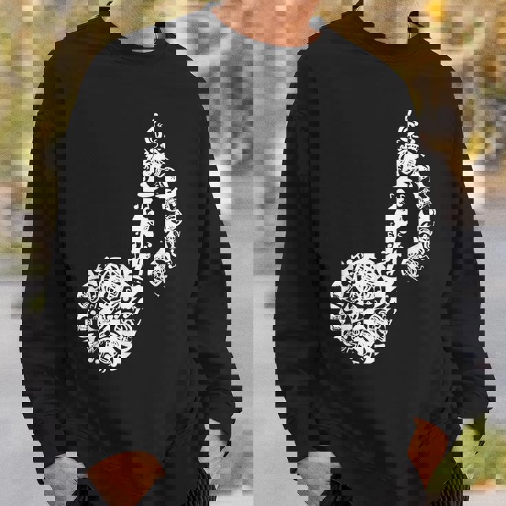 フレンチホルンのドローイング スウェットシャツ 彼への贈り物