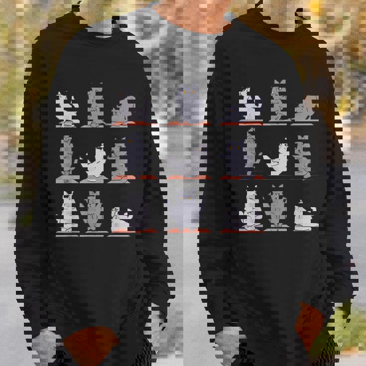 ブリティッシュショートヘアキャット ヨガ スウェットシャツ 彼への贈り物