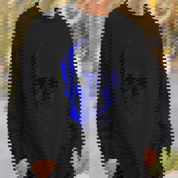 ブルー ドクロ スウェットシャツ 彼への贈り物