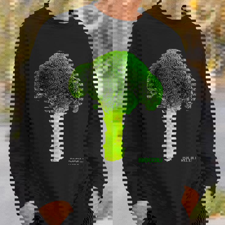 ブロッコリー 大 写真 & 文字 Broccoli Big Photo & Text スウェットシャツ 彼への贈り物